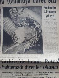 Yeni Ulus Gazetesi - Turkish Newspaper - 10 Şubat 1954 - Türkiye'de her şey yazan Hüseyin Cahit Yalçın Başmakale - İsmet İnönü CHP kurultayını toplantıya davet etti - 25 Şubat'ta yapılacak olan toplantıda milletvekilleri seçimine ait gerekli kararlar alınacak - komünistler laos başkenti'ne yaklaştı - dev bir nakliye uçağının tecrübe uçuşu Amerika'da yapılmıştır - tek ümit yazan Nihat Erim - Demokrat Partiden istifa eden içelliler partinin içyüzünü açıklıyor - Türkiye'de henüz Petrol bulunmadı diyenler okusun - Ankara'nın meşhur bekarları - Mustafa Şadi Yaşat ve dört dava - Eskimolar çeviren Rahşan Ecevit Yazı Dizisi - Kore'den ayrılan hintliler - Fuad Arna beraat etti - Ankara'da cemiyet hayatı - Azerbaycan gecesi - altıneldiven boksörlerinin çalışması - İstanbul profesyonel lig maçları tehir ediliyor - Harp okulu Kupası boks müsabakaları - Orion Radyoları - çocuk sayfası - minik hikaye küçük sülün'ün bebeği Anlatan Cemil Toksöz - küçük kardeşlerin köşesi - Şeyh Sait ayaklanması