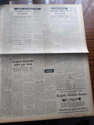 Yeni Ulus Gazetesi - Turkish Newspaper - 10 Şubat 1954 - Türkiye'de her şey yazan Hüseyin Cahit Yalçın Başmakale - İsmet İnönü CHP kurultayını toplantıya davet etti - 25 Şubat'ta yapılacak olan toplantıda milletvekilleri seçimine ait gerekli kararlar alınacak - komünistler laos başkenti'ne yaklaştı - dev bir nakliye uçağının tecrübe uçuşu Amerika'da yapılmıştır - tek ümit yazan Nihat Erim - Demokrat Partiden istifa eden içelliler partinin içyüzünü açıklıyor - Türkiye'de henüz Petrol bulunmadı diyenler okusun - Ankara'nın meşhur bekarları - Mustafa Şadi Yaşat ve dört dava - Eskimolar çeviren Rahşan Ecevit Yazı Dizisi - Kore'den ayrılan hintliler - Fuad Arna beraat etti - Ankara'da cemiyet hayatı - Azerbaycan gecesi - altıneldiven boksörlerinin çalışması - İstanbul profesyonel lig maçları tehir ediliyor - Harp okulu Kupası boks müsabakaları - Orion Radyoları - çocuk sayfası - minik hikaye küçük sülün'ün bebeği Anlatan Cemil Toksöz - küçük kardeşlerin köşesi - Şeyh Sait ayaklanması