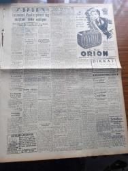 Yeni Ulus Gazetesi - Turkish Newspaper - 10 Şubat 1954 - Türkiye'de her şey yazan Hüseyin Cahit Yalçın Başmakale - İsmet İnönü CHP kurultayını toplantıya davet etti - 25 Şubat'ta yapılacak olan toplantıda milletvekilleri seçimine ait gerekli kararlar alınacak - komünistler laos başkenti'ne yaklaştı - dev bir nakliye uçağının tecrübe uçuşu Amerika'da yapılmıştır - tek ümit yazan Nihat Erim - Demokrat Partiden istifa eden içelliler partinin içyüzünü açıklıyor - Türkiye'de henüz Petrol bulunmadı diyenler okusun - Ankara'nın meşhur bekarları - Mustafa Şadi Yaşat ve dört dava - Eskimolar çeviren Rahşan Ecevit Yazı Dizisi - Kore'den ayrılan hintliler - Fuad Arna beraat etti - Ankara'da cemiyet hayatı - Azerbaycan gecesi - altıneldiven boksörlerinin çalışması - İstanbul profesyonel lig maçları tehir ediliyor - Harp okulu Kupası boks müsabakaları - Orion Radyoları - çocuk sayfası - minik hikaye küçük sülün'ün bebeği Anlatan Cemil Toksöz - küçük kardeşlerin köşesi - Şeyh Sait ayaklanması