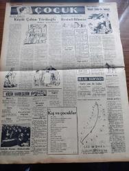 Yeni Ulus Gazetesi - Turkish Newspaper - 10 Şubat 1954 - Türkiye'de her şey yazan Hüseyin Cahit Yalçın Başmakale - İsmet İnönü CHP kurultayını toplantıya davet etti - 25 Şubat'ta yapılacak olan toplantıda milletvekilleri seçimine ait gerekli kararlar alınacak - komünistler laos başkenti'ne yaklaştı - dev bir nakliye uçağının tecrübe uçuşu Amerika'da yapılmıştır - tek ümit yazan Nihat Erim - Demokrat Partiden istifa eden içelliler partinin içyüzünü açıklıyor - Türkiye'de henüz Petrol bulunmadı diyenler okusun - Ankara'nın meşhur bekarları - Mustafa Şadi Yaşat ve dört dava - Eskimolar çeviren Rahşan Ecevit Yazı Dizisi - Kore'den ayrılan hintliler - Fuad Arna beraat etti - Ankara'da cemiyet hayatı - Azerbaycan gecesi - altıneldiven boksörlerinin çalışması - İstanbul profesyonel lig maçları tehir ediliyor - Harp okulu Kupası boks müsabakaları - Orion Radyoları - çocuk sayfası - minik hikaye küçük sülün'ün bebeği Anlatan Cemil Toksöz - küçük kardeşlerin köşesi - Şeyh Sait ayaklanması