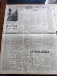 Yeni Ulus Gazetesi - Turkish Newspaper - 26 Şubat 1954 - kardeş Parti yazan Hüseyin Cahit Yalçın Başmakale - CHP olağanüstü kurultayı Dün toplandı - İsmet İnönü'nün kurultay delegelerine hitabesi fotoğraf - İsmet İnönü bir seçimlere ciddi bir vazife hissi ile gireceğiz dedi - Bini aşkın delegenin katıldığı kurultay toplantısında Kasım Gülek önemli bir konuşma yaptı - İsmet İnönü delegelerin büyük tezahüratı arasında kurultaya gelirken fotoğraf - Suriye'de General Edip Çiçekli istifa etti - Mısır'daki gelişme yazan Nihat Erim - Eskimolar çeviren Rahşan Ecevit Yazı Dizisi - Zihni Betil'in Adalet bütçesinde tenkitleri - Ertuğrul Akça mahkum oldu - Pakistan'a yardım hakkında cevap - buzlar boğazı tamamen kapladı - Mükellef'in bahtı yazan Bülent Ecevit - Martine Carol neler anlattı - Kadirli'de de Demokrat Parti çöküyor - karikatürler - Ankara İstanbul Radyosu Programı - Ordulararası futbol şampiyonasına talep - 3 boyutlu film canavarlar sarayı büyük sinemada - Havagücü Güneş maçında hadise