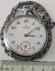 İSVİÇRE EDOX MARKA ORİJİNAL ANTİK KURMALI  MUHTEŞEM BAKIMLI KÖSTEKLİ CEP SAATİ 2LL1YY1 ÇOK NADİR