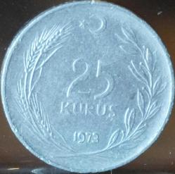 1973 Tedavül 25 Kuruş