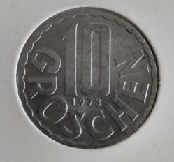 AVUSTURYA 10 GROSCHEN 1973