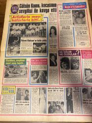 HAFTA SONU GAZETESİ DOĞUM GÜNÜ HEDİYESİ  ( Turkish Newspaper ) - 26 HAZİRAN 1969 -TAM TAKIM 10 SAYFADIR -Fatma Girik-Cüneyt Arkın-Nevin Pere-Memduh Ün-Hülya Koçyiğit-Ziya Taşkent-Selda Alkor-Nilüfer Aydan-Ajda Pekkan-Gülsün Kamu-Fikret Hakan-Ümit Şener-Gönül Akkor-Sevim Tanürek-Kuzey Vargın-Sevim Tuna-Orkestra Şefi Şerif Özer-Neşe Can-Mylene Demongeot-Liz Taylor-Elke Sommer-Gerçep Mutlu-Ateş Böcekleri-Süreyya-Muzaffer Tema-Ülkü Aker-Selahaddin Sarıkaya-Fatih Baldivin-Advi Nihad-Nuray Tüzün-Müze Koşan-Udi Metin Bükey-Tanju Okan-Yavuz Kolçak-Tom Jones-Kerem Gürpınar-Hayri-Coşkun Tönger-Gamze-Dercalina Tönger-Kim Alper-Seher Şeniz-Harbi Gülay-Tony Pineli-Zeki Müren-Nazan Soray-Kerem Güney-Şeytap Çetinkale-Gonca Gül-Halit Arapoğlu-Ferdi Coşkuner-Paki Er-Nuran Özer-Kendimi talihin yelkenine bıraktım-Erdek-Zeki Müren Köşesi-Nilüfer Aydan dansözlüğü kabul etmedi-Gülsün Kamu kocasının sevgilisiyle kavga etti-Artistlerin maçı küfürlerle bitti-Fikret Hakan’ın kolu çıktı-Necla İz’in hatıraları-Üm