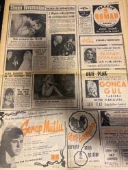 HAFTA SONU GAZETESİ DOĞUM GÜNÜ HEDİYESİ  ( Turkish Newspaper ) - 26 HAZİRAN 1969 -TAM TAKIM 10 SAYFADIR -Fatma Girik-Cüneyt Arkın-Nevin Pere-Memduh Ün-Hülya Koçyiğit-Ziya Taşkent-Selda Alkor-Nilüfer Aydan-Ajda Pekkan-Gülsün Kamu-Fikret Hakan-Ümit Şener-Gönül Akkor-Sevim Tanürek-Kuzey Vargın-Sevim Tuna-Orkestra Şefi Şerif Özer-Neşe Can-Mylene Demongeot-Liz Taylor-Elke Sommer-Gerçep Mutlu-Ateş Böcekleri-Süreyya-Muzaffer Tema-Ülkü Aker-Selahaddin Sarıkaya-Fatih Baldivin-Advi Nihad-Nuray Tüzün-Müze Koşan-Udi Metin Bükey-Tanju Okan-Yavuz Kolçak-Tom Jones-Kerem Gürpınar-Hayri-Coşkun Tönger-Gamze-Dercalina Tönger-Kim Alper-Seher Şeniz-Harbi Gülay-Tony Pineli-Zeki Müren-Nazan Soray-Kerem Güney-Şeytap Çetinkale-Gonca Gül-Halit Arapoğlu-Ferdi Coşkuner-Paki Er-Nuran Özer-Kendimi talihin yelkenine bıraktım-Erdek-Zeki Müren Köşesi-Nilüfer Aydan dansözlüğü kabul etmedi-Gülsün Kamu kocasının sevgilisiyle kavga etti-Artistlerin maçı küfürlerle bitti-Fikret Hakan’ın kolu çıktı-Necla İz’in hatıraları-Üm