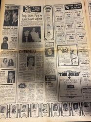 HAFTA SONU GAZETESİ DOĞUM GÜNÜ HEDİYESİ  ( Turkish Newspaper ) - 26 HAZİRAN 1969 -TAM TAKIM 10 SAYFADIR -Fatma Girik-Cüneyt Arkın-Nevin Pere-Memduh Ün-Hülya Koçyiğit-Ziya Taşkent-Selda Alkor-Nilüfer Aydan-Ajda Pekkan-Gülsün Kamu-Fikret Hakan-Ümit Şener-Gönül Akkor-Sevim Tanürek-Kuzey Vargın-Sevim Tuna-Orkestra Şefi Şerif Özer-Neşe Can-Mylene Demongeot-Liz Taylor-Elke Sommer-Gerçep Mutlu-Ateş Böcekleri-Süreyya-Muzaffer Tema-Ülkü Aker-Selahaddin Sarıkaya-Fatih Baldivin-Advi Nihad-Nuray Tüzün-Müze Koşan-Udi Metin Bükey-Tanju Okan-Yavuz Kolçak-Tom Jones-Kerem Gürpınar-Hayri-Coşkun Tönger-Gamze-Dercalina Tönger-Kim Alper-Seher Şeniz-Harbi Gülay-Tony Pineli-Zeki Müren-Nazan Soray-Kerem Güney-Şeytap Çetinkale-Gonca Gül-Halit Arapoğlu-Ferdi Coşkuner-Paki Er-Nuran Özer-Kendimi talihin yelkenine bıraktım-Erdek-Zeki Müren Köşesi-Nilüfer Aydan dansözlüğü kabul etmedi-Gülsün Kamu kocasının sevgilisiyle kavga etti-Artistlerin maçı küfürlerle bitti-Fikret Hakan’ın kolu çıktı-Necla İz’in hatıraları-Üm