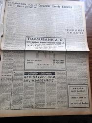 Ulus Gazetesi - Turkish Newspaper - 4 Mart 1958 - Büyük Millet meclisi'ndeki dövüş yazan Yakup Kadri Karaosmanoğlu Başmakale - Üsküdar vapuru kurbanlarının cenazeleri hazin bir törenle kaldırıldı fotoğraf - batık Üsküdar vapuru çıkarılacak - niçin facia - Kurtuluş yıldönümleri dolayısıyla radyodan konuşma yapılıyor mu - Üsküdar vapurunda  otobüsü kaçırdığı için görevine yetişemeyerek kurtulan Muzaffer Kılıçarslan fotoğraf - Üsküdar vapuru faciasının olacağı önceden belli miydi - üsküdar'dan Dün 23 ceset daha çıkarıldı - Ankara profesyonel Ligi'nde şampiyon takım bu hafta belli oluyor - Ulus Gazetesi 2 ay kapatılacak - Hüseyin Nail Kubalı üniversitede - Karapürçek yazan M. Sunullah Arısoy Yazı Dizisi - hem davacı hem Savcı hem de yargıç yazan Bülent Ecevit - Yapı Kredi Ankara Hacı Bayram şubesi 3 Mart 1958'de hizmete girdi - Ankara'da 24 saat sinema tiyatro programı - basından özetler - Üsküdar faciası fotoğrafları - bir gün önce yeri tespit edilen batık Üsküdar'a dalgıçlar indiriliyor