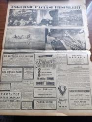 Ulus Gazetesi - Turkish Newspaper - 4 Mart 1958 - Büyük Millet meclisi'ndeki dövüş yazan Yakup Kadri Karaosmanoğlu Başmakale - Üsküdar vapuru kurbanlarının cenazeleri hazin bir törenle kaldırıldı fotoğraf - batık Üsküdar vapuru çıkarılacak - niçin facia - Kurtuluş yıldönümleri dolayısıyla radyodan konuşma yapılıyor mu - Üsküdar vapurunda  otobüsü kaçırdığı için görevine yetişemeyerek kurtulan Muzaffer Kılıçarslan fotoğraf - Üsküdar vapuru faciasının olacağı önceden belli miydi - üsküdar'dan Dün 23 ceset daha çıkarıldı - Ankara profesyonel Ligi'nde şampiyon takım bu hafta belli oluyor - Ulus Gazetesi 2 ay kapatılacak - Hüseyin Nail Kubalı üniversitede - Karapürçek yazan M. Sunullah Arısoy Yazı Dizisi - hem davacı hem Savcı hem de yargıç yazan Bülent Ecevit - Yapı Kredi Ankara Hacı Bayram şubesi 3 Mart 1958'de hizmete girdi - Ankara'da 24 saat sinema tiyatro programı - basından özetler - Üsküdar faciası fotoğrafları - bir gün önce yeri tespit edilen batık Üsküdar'a dalgıçlar indiriliyor