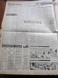 Ulus Gazetesi - Turkish Newspaper - 17 Nisan 1957 - Hristiyanların Hürriyet mücadelesi yazan Hüseyin Cahit Yalçın Başmakale - Washington büyükelçimiz Suat Hayri Ürgüplü'nün demeci Türkiye'nin kıbrıs'taki hakları ihlal edilemez - başpiskopos makarios bugün atina'da bekleniyor - Ulus aleyhine iki dava daha açıldı - Afganistan başbakanı Mehmet Davut Han bugün geliyor - meteoroloji umum müdürü Fuat Adalı muharirimize bilgi verirken fotoğraf - Kırşehir tasarısı meclise verildi - silahsızlanma görüşmeleri batılılar Rusya ile anlaşıyorlar - Devlet kuşu yazan Orhan Kemal Yazı Dizisi - Fransızlar dört Cezayirli milliyetçiyi idam ettiler - Sovyet cennetinde yazan Yakup Kadri Karaosmanoğlu - İzmir'de tiyatro yazan Sevgi Batur - yasak aşk yazan W. Somerset Maugham Yazı - Ankara İstanbul Radyosu Programı - teşkilata kafa tutan merkez hakem komitesi üyesi Adnan Akın - bugün Kasımpaşa ile adalet oynuyor - boks seçmeleri neden Konya'da olacak - kırmızı gül filmi Ankara sinemasında - şöhret delisi