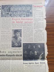 Ulus Gazetesi - Turkish Newspaper - 17 Nisan 1957 - Hristiyanların Hürriyet mücadelesi yazan Hüseyin Cahit Yalçın Başmakale - Washington büyükelçimiz Suat Hayri Ürgüplü'nün demeci Türkiye'nin kıbrıs'taki hakları ihlal edilemez - başpiskopos makarios bugün atina'da bekleniyor - Ulus aleyhine iki dava daha açıldı - Afganistan başbakanı Mehmet Davut Han bugün geliyor - meteoroloji umum müdürü Fuat Adalı muharirimize bilgi verirken fotoğraf - Kırşehir tasarısı meclise verildi - silahsızlanma görüşmeleri batılılar Rusya ile anlaşıyorlar - Devlet kuşu yazan Orhan Kemal Yazı Dizisi - Fransızlar dört Cezayirli milliyetçiyi idam ettiler - Sovyet cennetinde yazan Yakup Kadri Karaosmanoğlu - İzmir'de tiyatro yazan Sevgi Batur - yasak aşk yazan W. Somerset Maugham Yazı - Ankara İstanbul Radyosu Programı - teşkilata kafa tutan merkez hakem komitesi üyesi Adnan Akın - bugün Kasımpaşa ile adalet oynuyor - boks seçmeleri neden Konya'da olacak - kırmızı gül filmi Ankara sinemasında - şöhret delisi
