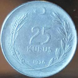 1970 Tedavül 25 Kuruş