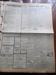 Ulus Gazetesi - Turkish Newspaper - 21 Nisan 1957 - Kıbrıs meselesinde mesuliyetler yazan Hüseyin Cahit Yalçın - dün gece İstanbul'a gelen İngiliz muhalefet parti ileri gelenlerinden Bevan Kıbrıs'ta Türklerin hakları korunmalıdır diyor - İngiliz parlamentosunda Harriman itham edildi - Ankara İşçi sendikaları Birliği Dün kapatıldı - adalet bakanı Hüseyin Avni Göktürk'ün emriyle Yargıtay daire Başkanı Cemal Köseoğlu emekliye ayrıldı fotoğraf - İstanbul'da coplu ve gaz bombalı ekipler ve atlı polisler devriye geziyor - kapsül yokluğundan maden suyu azaldı - Devlet kuşu yazan Orhan Kemal Yazı Dizisi - kaybettiklerimiz rahmetli Nazmi Toker - Türkiye'den habersiz Türk edebiyatı - atom ve Serap yazan Yakup Kadri Karaosmanoğlu - Ankara'da 24 saat sinema tiyatro programı - İstanbul'da televizyon yazan Adalet Cimcoz - Yasak aşk yazan W. Somerset Maugham Yazı Dizisi - İsveç J.İ.G. takımı Yolspor'a 3 1 yenildi fotoğraf - Eşfak Aykaç'a İstanbulspor'a talip - Beşiktaş transfere 100 bin lira ayırıyor