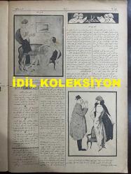 Osmanlıca Akbaba Mizah Dergisi-Gazetesi, Orijinal Dönem Basım, (Ottoman Magazine-Newspaper) - 25 Şubat 1924 - Sayı: 128 - Rumi: 25 Şubat 1340 - Hicri: 19 Recep 1342 - Laklakiyat: Pasta Modası 
