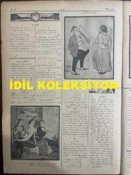 Osmanlıca Akbaba Mizah Dergisi-Gazetesi, Orijinal Dönem Basım, (Ottoman Magazine-Newspaper) - 25 Şubat 1924 - Sayı: 128 - Rumi: 25 Şubat 1340 - Hicri: 19 Recep 1342 - Laklakiyat: Pasta Modası 