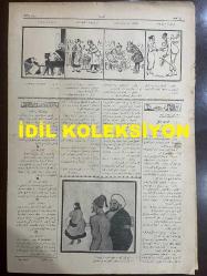 Osmanlıca Akbaba Mizah Dergisi-Gazetesi, Orijinal Dönem Basım, (Ottoman Magazine-Newspaper) - 25 Şubat 1924 - Sayı: 128 - Rumi: 25 Şubat 1340 - Hicri: 19 Recep 1342 - Laklakiyat: Pasta Modası 