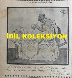 Osmanlıca Akbaba Mizah Dergisi-Gazetesi, Orijinal Dönem Basım, (Ottoman Magazine-Newspaper) - 25 Şubat 1924 - Sayı: 128 - Rumi: 25 Şubat 1340 - Hicri: 19 Recep 1342 - Laklakiyat: Pasta Modası 