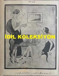 Osmanlıca Akbaba Mizah Dergisi-Gazetesi, Orijinal Dönem Basım, (Ottoman Magazine-Newspaper) - 25 Şubat 1924 - Sayı: 128 - Rumi: 25 Şubat 1340 - Hicri: 19 Recep 1342 - Laklakiyat: Pasta Modası 