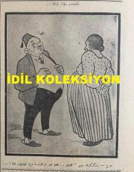 Osmanlıca Akbaba Mizah Dergisi-Gazetesi, Orijinal Dönem Basım, (Ottoman Magazine-Newspaper) - 25 Şubat 1924 - Sayı: 128 - Rumi: 25 Şubat 1340 - Hicri: 19 Recep 1342 - Laklakiyat: Pasta Modası 