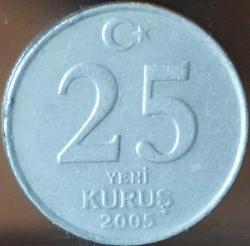 2005 Tedavül 25 Yeni Kuruş