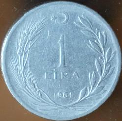 1961 Tedavül 1 Lira