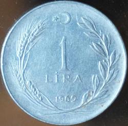 1969 Tedavül 1 Lira