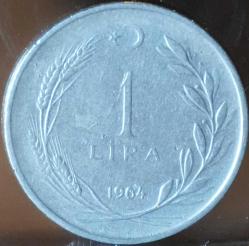 1964 Tedavül 1 Lira
