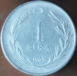 1967 Tedavül 1 Lira