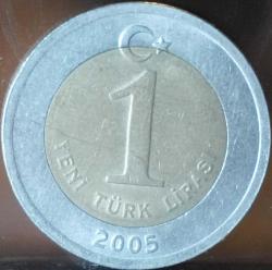 2005 Tedavül 1 Yeni Türk Lira