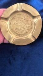 1925 Paris Art Deco Sergisi (Exposition Internationale des Arts Décoratifs) Pirinç Kül Tablası