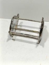 P88---ALMAN GÜMÜŞÜ DEMLİK DEKORLU ÇAY PAKETİ TUTUCUSU