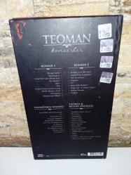 Cd Teoman Konserler 4 cd li set. Kitapçıklı, Özel baskı. Konser 1, Konser 2,  paramparça senfoni, Teoman ve Bülent Ortaçgil. 4 disk. Diskler 10 üzerinden 9,5 - 10 sorunsuz çalışıyor. Koleksiyonluk
