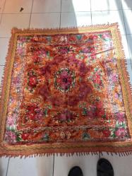 Kadife Arupa Duvar Halısı - Masa Örtüsü 120x120 cm