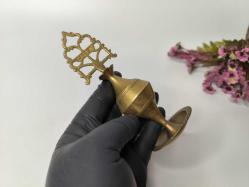 Sürmedan - Eskilerden Sürmelik - Makyaj Sürme Kutusu - Şişesi - Pirinç Sürmedan - Büyük Boy Gold - KK