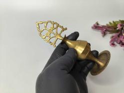 Sürmedan - Eskilerden Sürmelik - Makyaj Sürme Kutusu - Şişesi - Pirinç Sürmedan - Büyük Boy Gold - KK