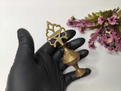 Sürmedan - Eskilerden Sürmelik - Makyaj Sürme Kutusu - Şişesi - Pirinç Sürmedan - Büyük Boy Gold - SY