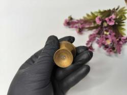 Sürmedan - Eskilerden Sürmelik - Makyaj Sürme Kutusu - Şişesi - Pirinç Sürmedan - Büyük Boy Gold - SY