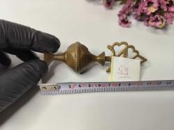 Sürmedan - Eskilerden Sürmelik - Makyaj Sürme Kutusu - Şişesi - Pirinç Sürmedan - Büyük Boy Gold - SY