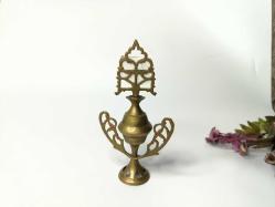 Sürmedan - Eskilerden Sürmelik - Makyaj Sürme Kutusu - Şişesi - Pirinç Sürmedan - Büyük Boy Gold - NO4