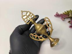 Sürmedan - Eskilerden Sürmelik - Makyaj Sürme Kutusu - Şişesi - Pirinç Sürmedan - Büyük Boy Gold - NO4