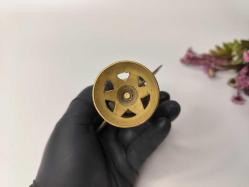 Sürmedan - Eskilerden Sürmelik - Makyaj Sürme Kutusu - Şişesi - Pirinç Sürmedan - Büyük Boy Gold - NO4