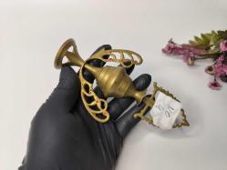 Sürmedan - Eskilerden Sürmelik - Makyaj Sürme Kutusu - Şişesi - Pirinç Sürmedan - Büyük Boy Gold - NO4