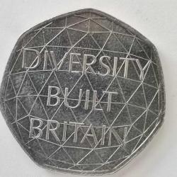 İNGİLTERE 2020  50  PENCE  HATIRA İngiliz Çeşitliliği