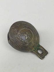 Antika Osmanlı Yazılı Bronz Çan - Zil