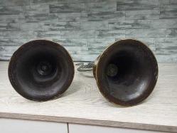 Eskilerden Osmanlı Tarzda Havan Kaideli Bronz İkili Alem