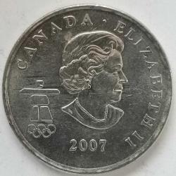 KANADA  2007   25  CENT  HATIRA XXI Kış Olimpiyat Oyunları, Vancouver 2010 - Alplerde kayak
