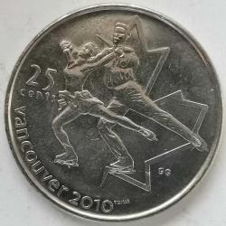 KANADA  2008   25  CENT  HATIRA   XXI Kış Olimpiyat Oyunları, Vancouver 2010 - Artistik Patinaj