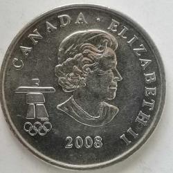 KANADA  2008   25  CENT  HATIRA   XXI Kış Olimpiyat Oyunları, Vancouver 2010 - Artistik Patinaj