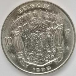 BELÇİKA  1969  10  FRANK