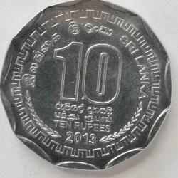 SRI LANKA  2013   10 RUPI  HATIRA Sri Lanka'nın ilçeleri - Kalutara